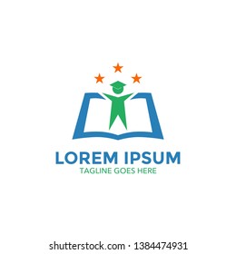 School logo vector, education and learning