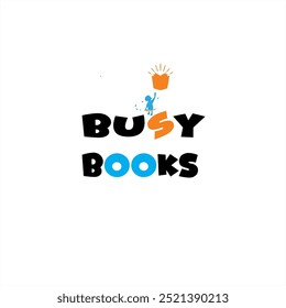 Logotipo da escola,Logotipo Busy Books,logotipo exclusivo,