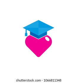 School Love Logo Icon Design