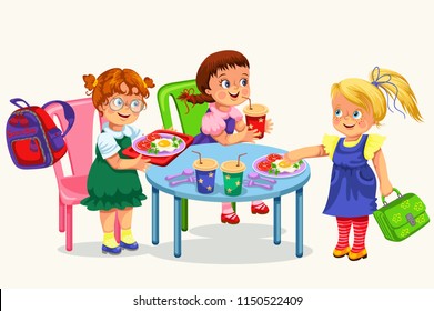 4,537 School lunch cartoon Images, Stock Photos & Vectors | Shutterstock