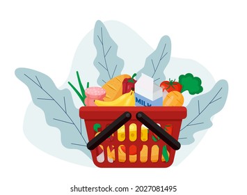 School lunch food boxes meal and snack. Vector illustration in flat style EPS 10