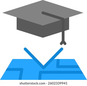 School Map Icon Element For Design