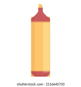 School marker icon cartoon vector. Back pencil. Pen paint