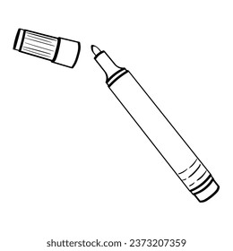School marker on white background