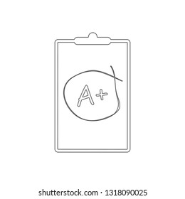 school mark-up icon. Element of Education for mobile concept and web apps icon. Outline, thin line icon for website design and development, app development