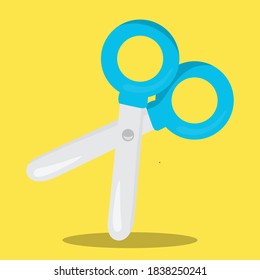 school monkey scissors design vector illustration