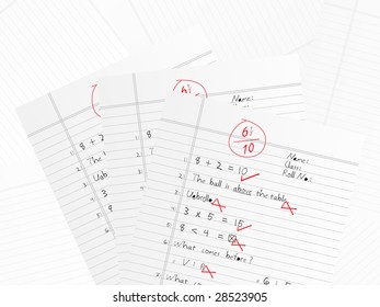 school monthly test paper after final check