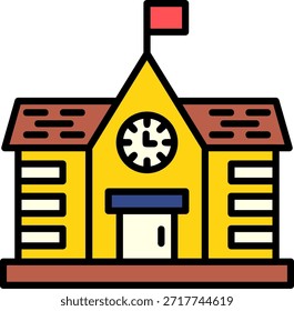 Escola Novo Vetor de Design de Ícone Criativo