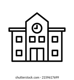school new icon simple vector