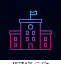 School nolan icon. Simple thin line, outline vector of school icons for ui and ux, website or mobile application