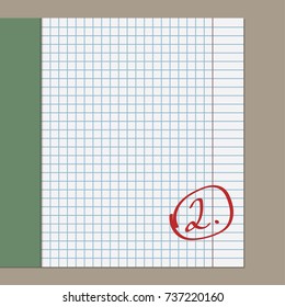 School notebook with assessment 2