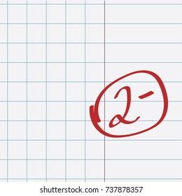 School notebook with assessment 2-
