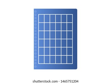 School notebook. Diary for business. Notebook cover design. Realistic Notepad. Office stationery items.