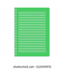 School notebook. Diary for business. Notebook cover design. Realistic Notepad. Office stationery items.