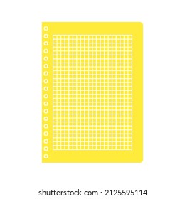 School notebook. Diary for business. Notebook cover design. Realistic Notepad. Office stationery items.