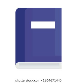School notebook icon design, Education class lesson and knowledge theme Vector illustration