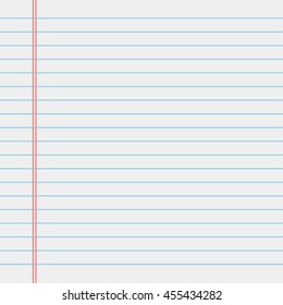 School Notebook Paper Stock Vector (Royalty Free) 455434282 | Shutterstock