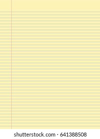 School notebook paper sheet. 