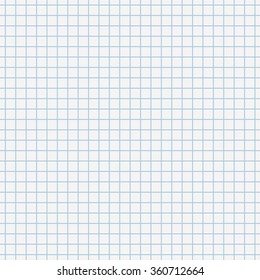 School notebook seamless pattern. Blue lines.