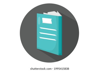 School Notebook Simple Vector Design