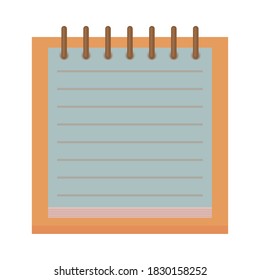 school notebook supply isolated icon vector illustration design