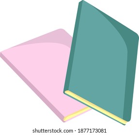 Portátiles escolares, ilustración, vector sobre fondo blanco