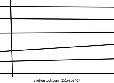 School notes sheet background. Page paper with lines vertical and horizontal. Vector illustration