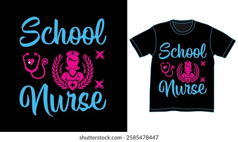 School nurse t shirt design