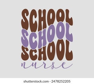 School Nurse, Nurse t-shirt, Nursing, Vector, nurse practitioner t shirt design template