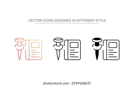 School Objects icon design with white background stock illustration