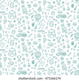 school objects pattern