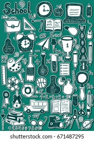 School objects stickers