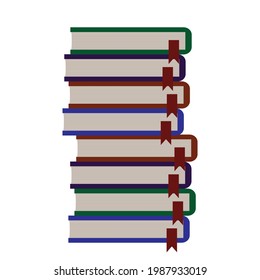 school and office books, white color background