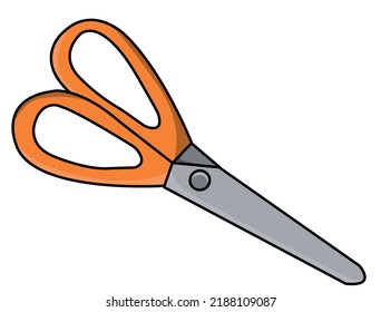 school office. scissors vector illustration