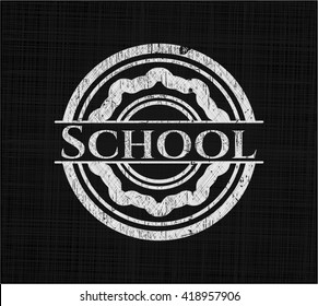 School on blackboard