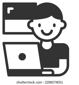 school online icon vector illustration