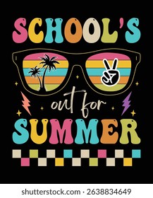 
school our for summer , summer t shirt design print 