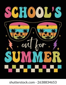 
school our for summer , summer t shirt design print 