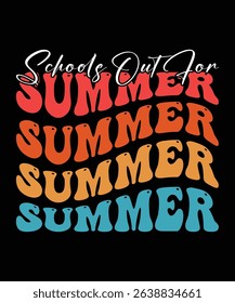 school our for summer , summer t shirt design print