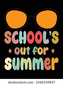 school out for summer t-shirt design