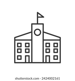 icono de esquema escolar píxel perfecto para sitio web o aplicación móvil