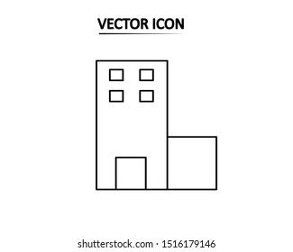 School outline icon vector isolate