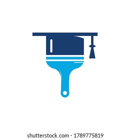 School paint vector logo design.