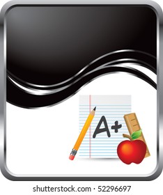 school paper black wave background