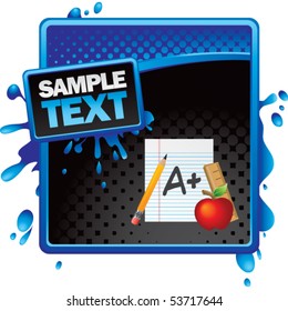 school paper halftone grungy ad