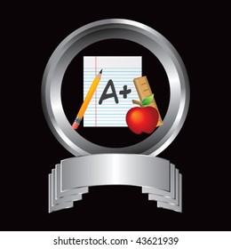 Silber-Kreissenanzeige für Schulpapier
