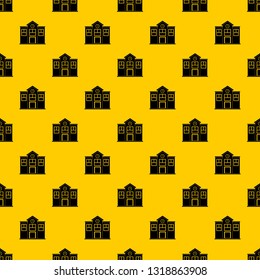 School pattern seamless vector repeat geometric yellow for any design