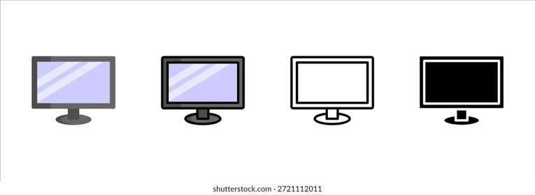 Workstation-Symbole für Schulcomputer setzen digitale Lernumgebung