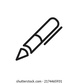 School Pen education line icon Logo Illustration Vector isolated, education icon-set, suitable for web design, logo and app.