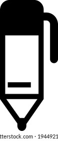 School pen, illustration, vector on a white background